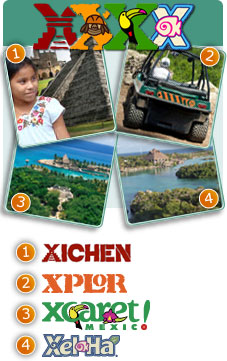 xcaret xelha cancun combo tours chichen itza xplor