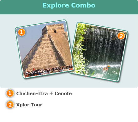 Chichen-Itza & Xplor Combo-Chichen-Itza tour + Cenote<br>Xplor Tour Package<br>