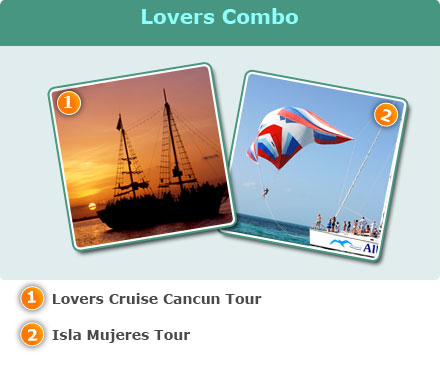 Lovers Combo-Cancun Queen<br>Jungle Tour<br>Only Xel-Ha all inclusive<br>