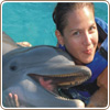 Swim with dolphins interaction, Xel-Ha