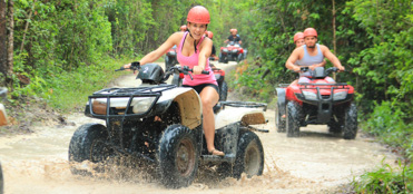 ATV tour single rider + cenote in Puerto Morelos