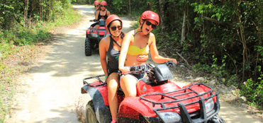 ATV tour two riders + cenote in Puerto Morelos
