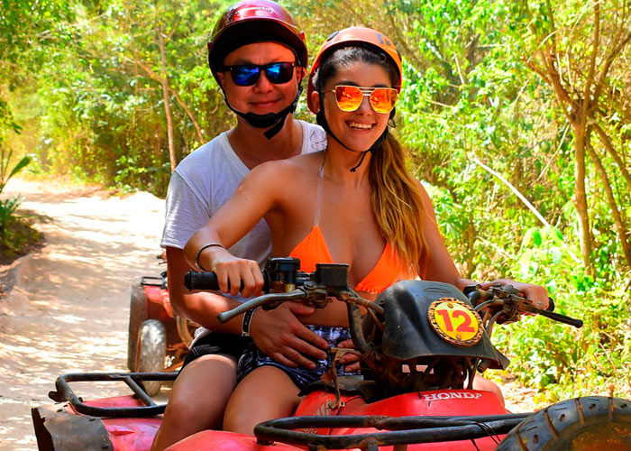 ZIP LINES TOURS  Isla Mujeres + ATV Double + Zipline 