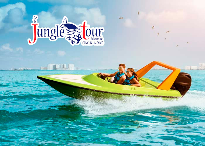 Jungle Tour Cancun by speed boat + Hotel pick up