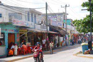 Tulum market and streets of downtown