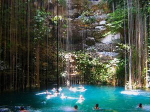 Cenote Interior View