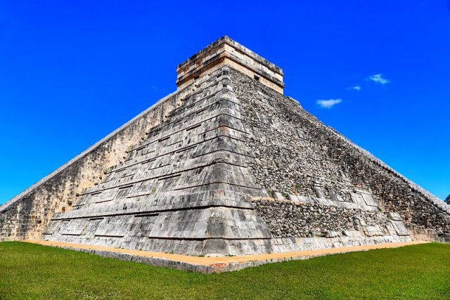 Front of Chichen Itza Pyramid