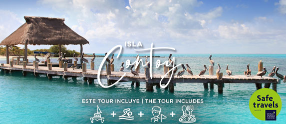 isla contoy mexico tour poster