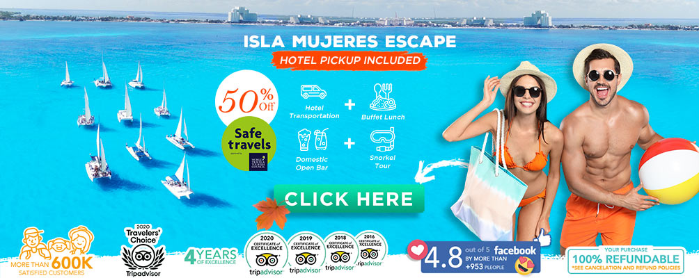 Tours package isla mujeres anda catamaran party adventure