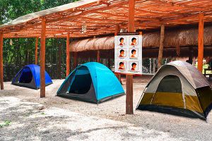 camping tent area