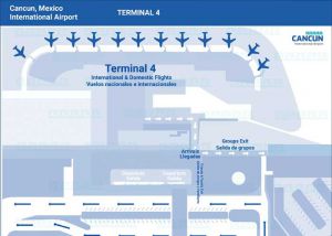 cancun airport terminal 4 planes